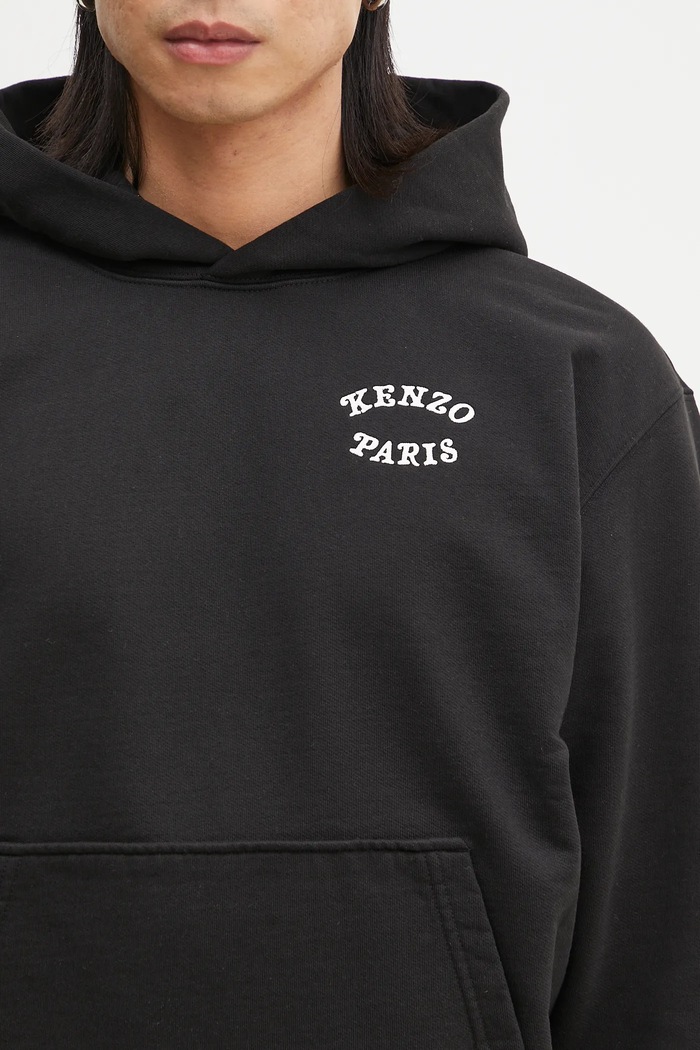 Памучен суичър Kenzo черен FF55SW2724MC.99J