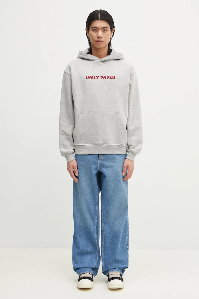 Daily Paper sweatshirt Chain Stitch Oversized Hoodie 2511136 gray