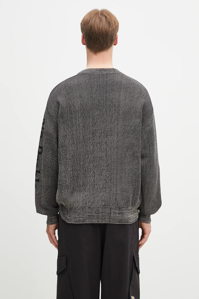 Ruházat No Problemo pulóver Alien-O Glitch Knit Crew Neck NP2001903 fekete