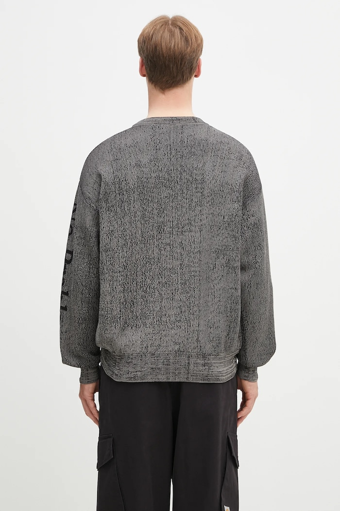 Ruházat No Problemo pulóver Alien-O Glitch Knit Crew Neck NP2001903 fekete