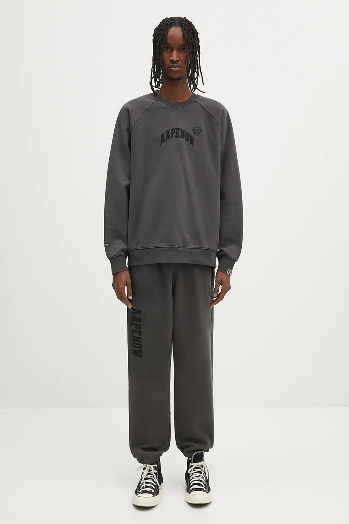 AAPE cotton sweatshirt Now Crew Neck AAPSWMB320XXN