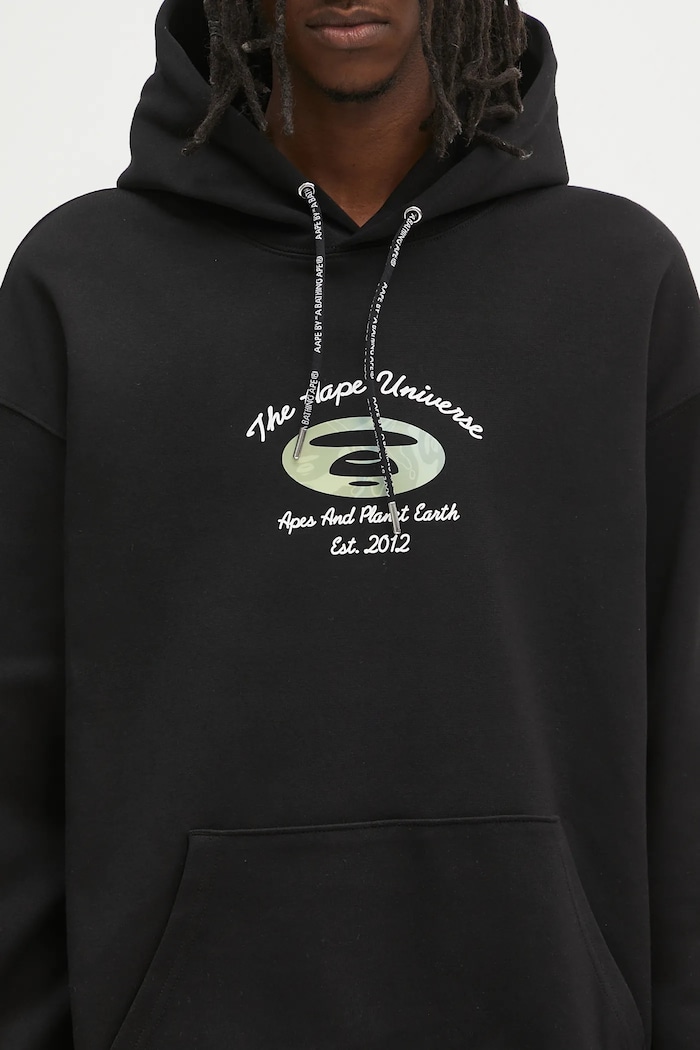 Суичър AAPE Basic черен AAPSWMB340XXN