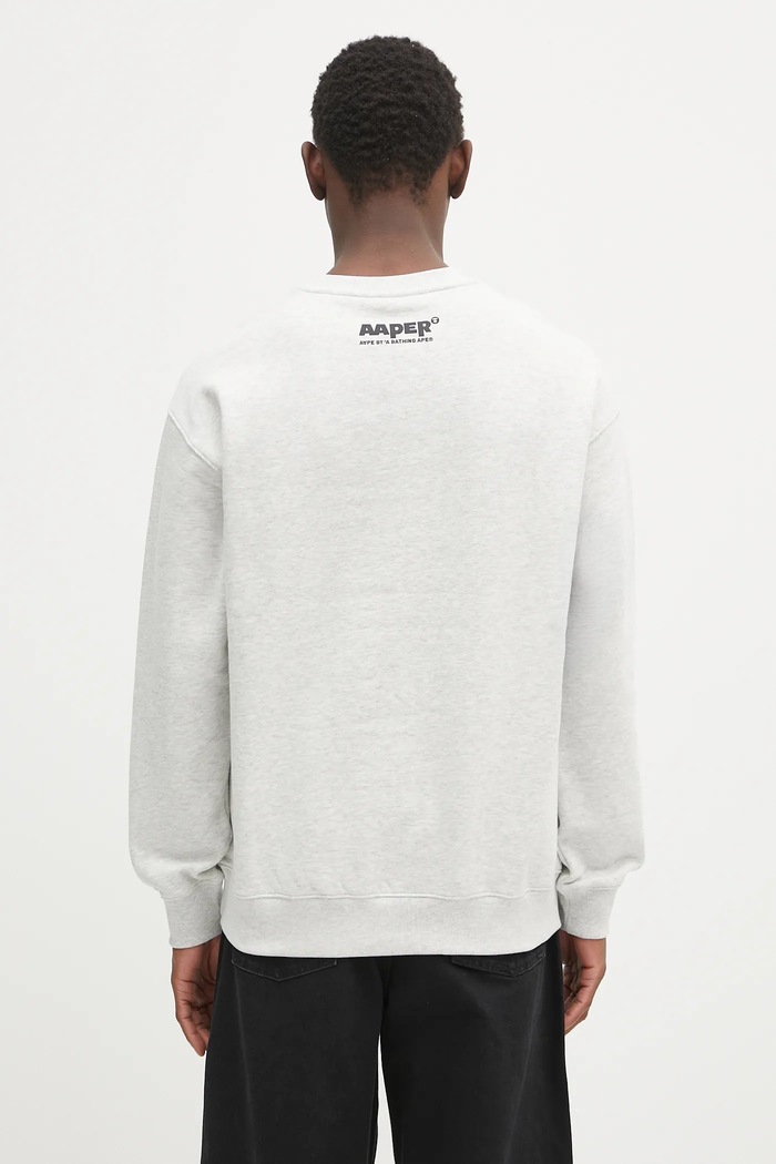 Clothing AAPE sweatshirt Aaper Crew Neck AAPSWMB377XAN gray