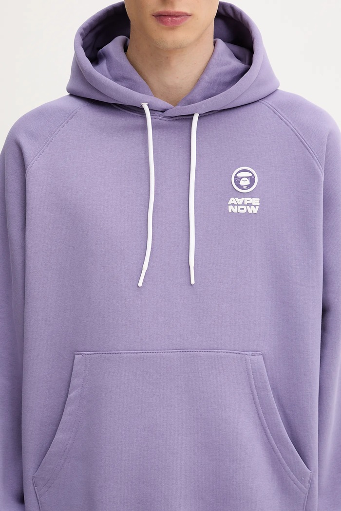 Суичър AAPE Now виолетов AAPSWMB324XXN