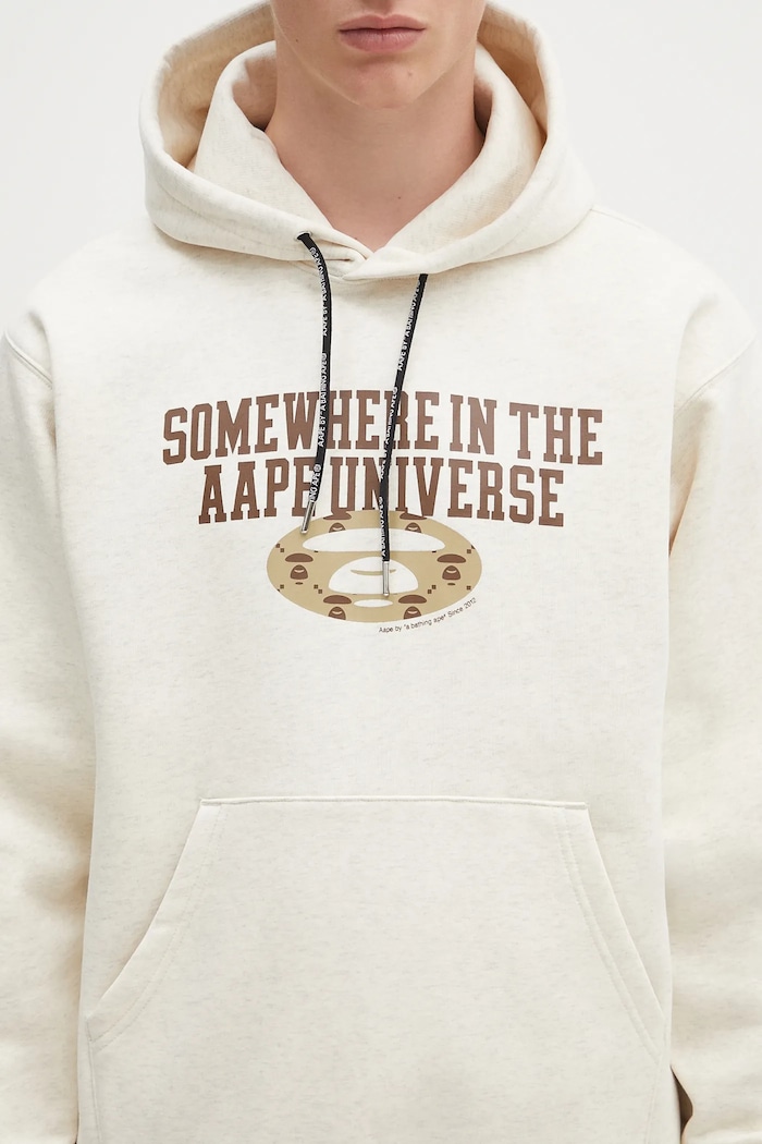 AAPE sweatshirt Basic AAPSWMB342XAN beige