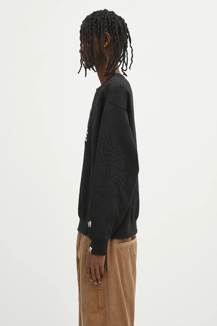 AAPE sweatshirt Main Crew Neck AAPSWMB385XXN black SS25