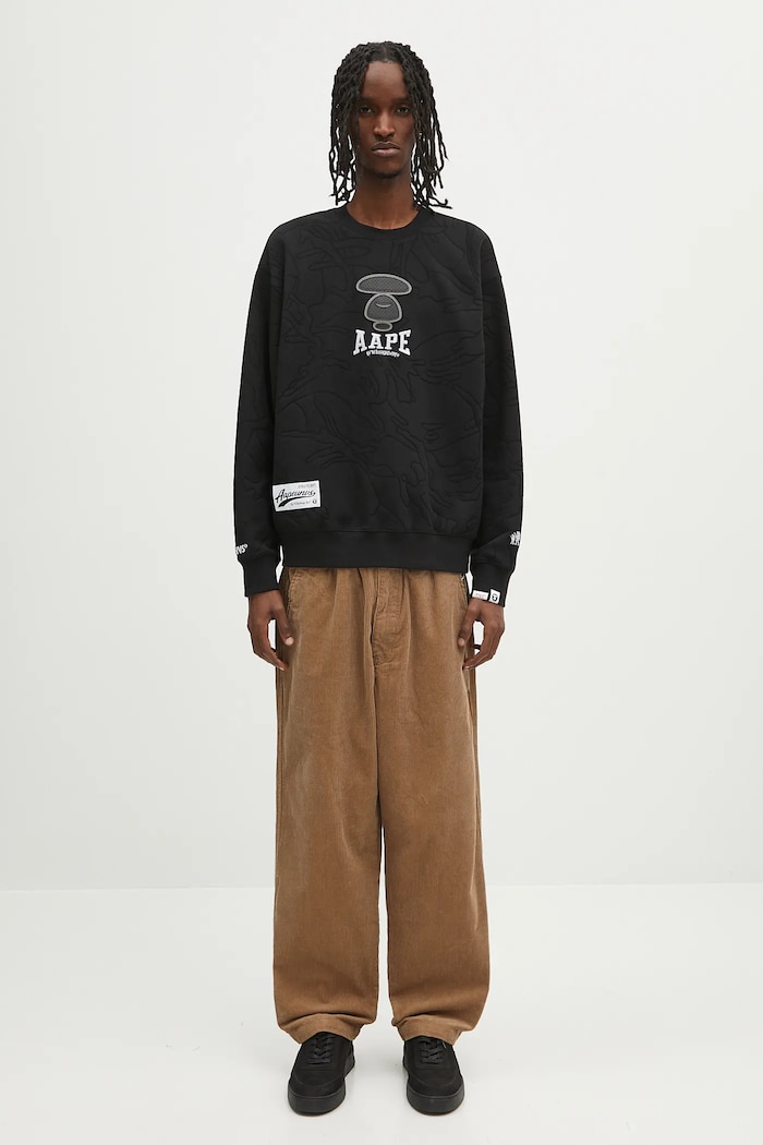 AAPE sweatshirt Main Crew Neck AAPSWMB385XXN black