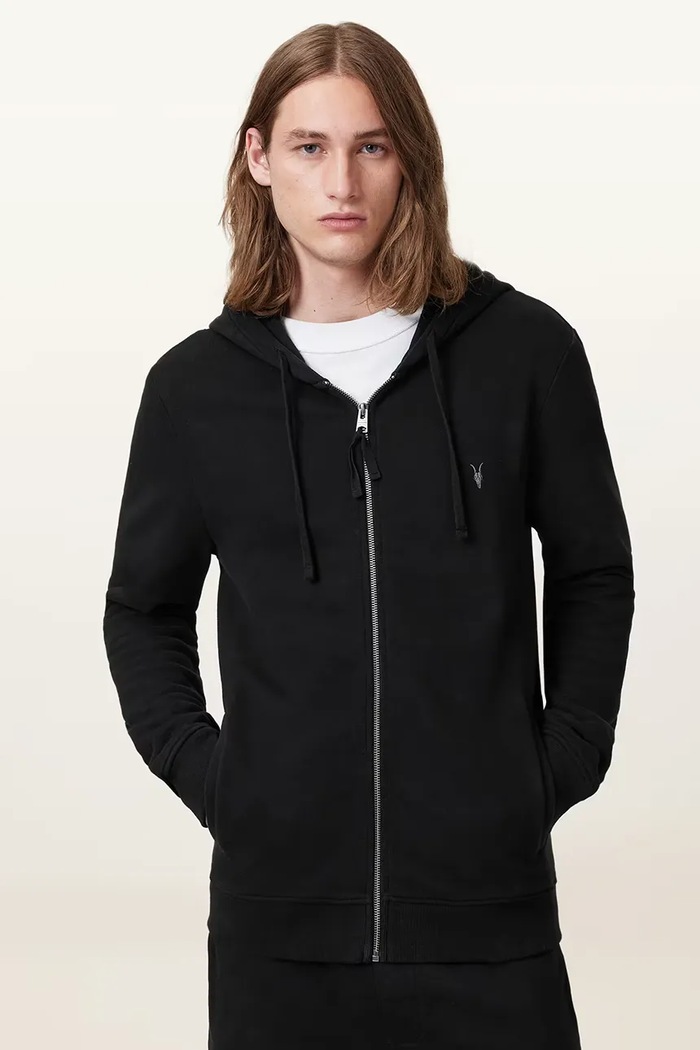 Oblečenie AllSaints Bavlnená mikina AllSaints RAVEN M028NA čierna
