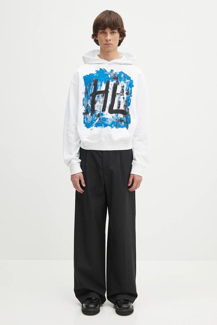 Helmut Lang felpa in cotone SCRIBBLE.H1.LIGHT.CT P02HM513