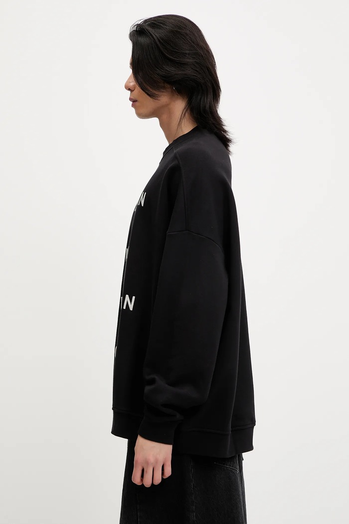 Памучен суичър Rick Owens DRKSHDW Knitted - Jumbo Sweat 221669 CM01E1669.CHFE черен SS25