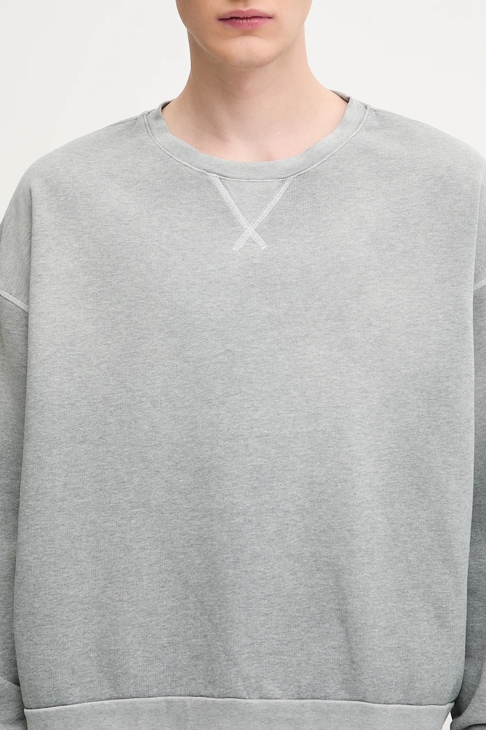 Памучен суичър 1017 ALYX 9SM Garment dye boxy crewneck сив AAMSW0243FA01