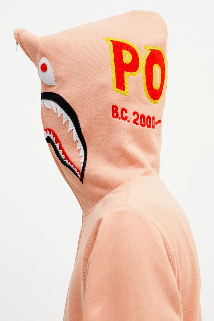 A Bathing Ape cotton sweatshirt 2nd shark 1K70115006 orange