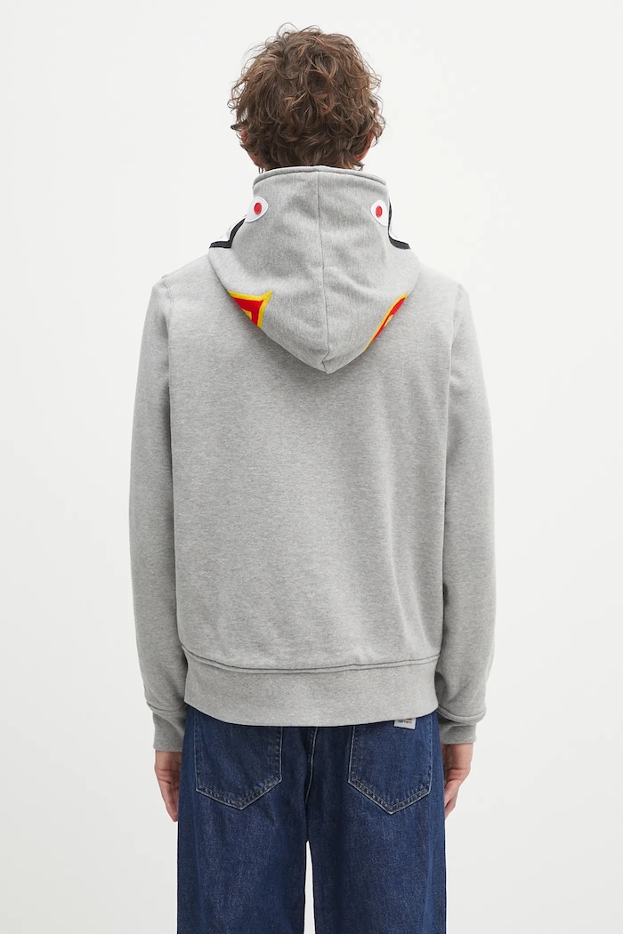 Дрехи Памучен суичър A Bathing Ape 2nd shark 1K70115006 сив