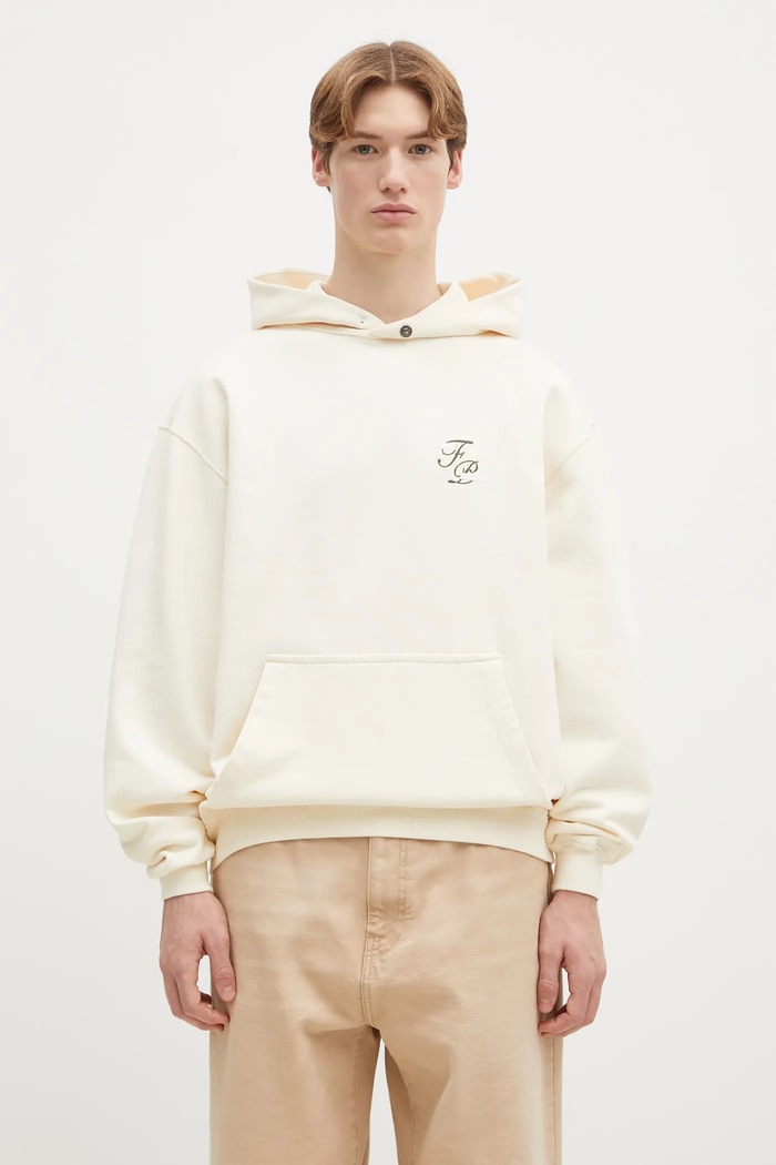 Bavlněná mikina Filling Pieces 80699849936 béžová