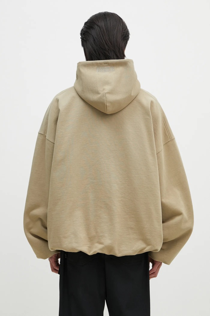 Ρούχα Μπλούζα VETEMENTS Oval Logo Cropped Boxy UA66HD600T μπεζ