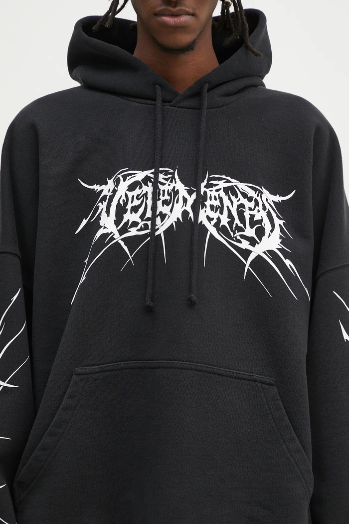 VETEMENTS sweatshirt Death Metal Cropped Boxy UA66HD620BW