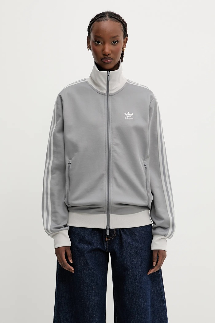 adidas Originals sweatshirt Classic Track Top JP1226 gray SS25