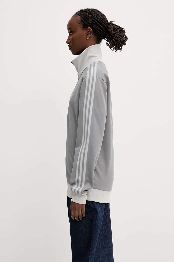 adidas Originals sweatshirt Classic Track Top gray JP1226