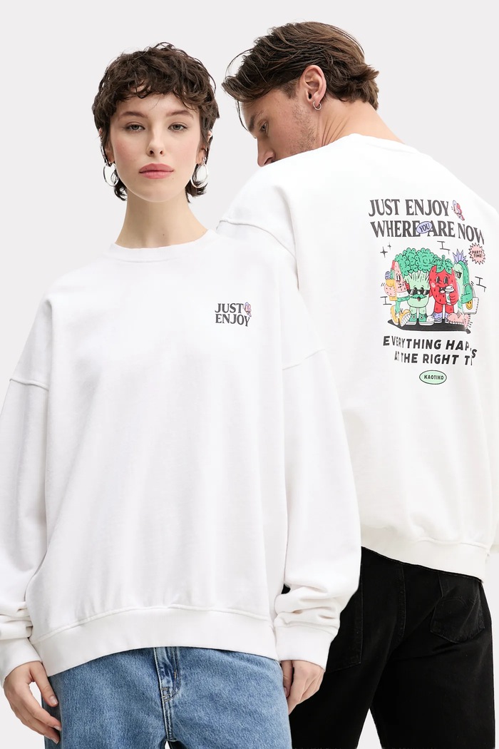 Kaotiko Bluza bawełniana biały AQ083.01.G002