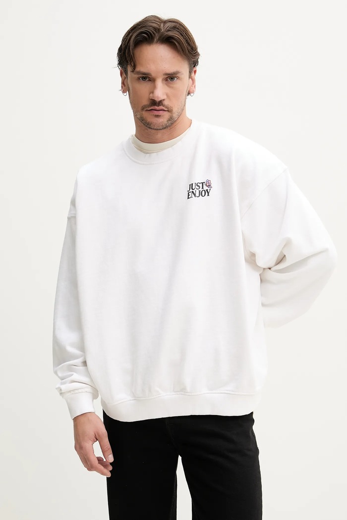 Kaotiko Bluza bawełniana AQ083.01.G002 biały SS25