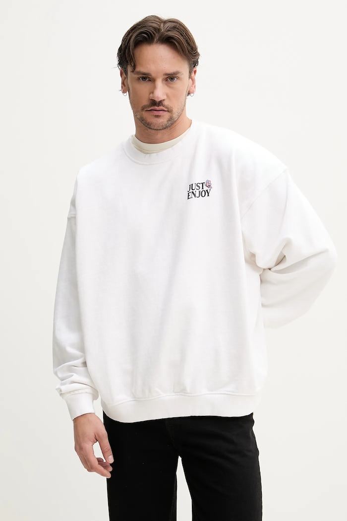 Kaotiko Bluza bawełniana AQ083.01.G002 biały SS25