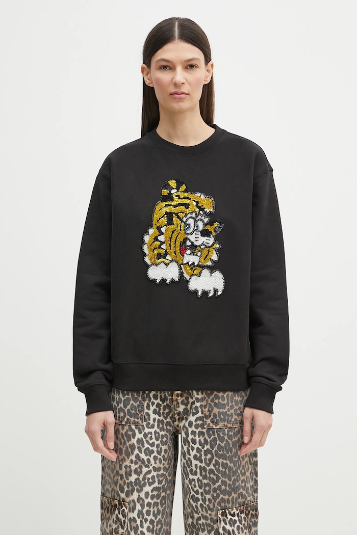 Βαμβακερή μπλούζα Kenzo x Verdy FF58SW2764MC.99J μαύρο SS25