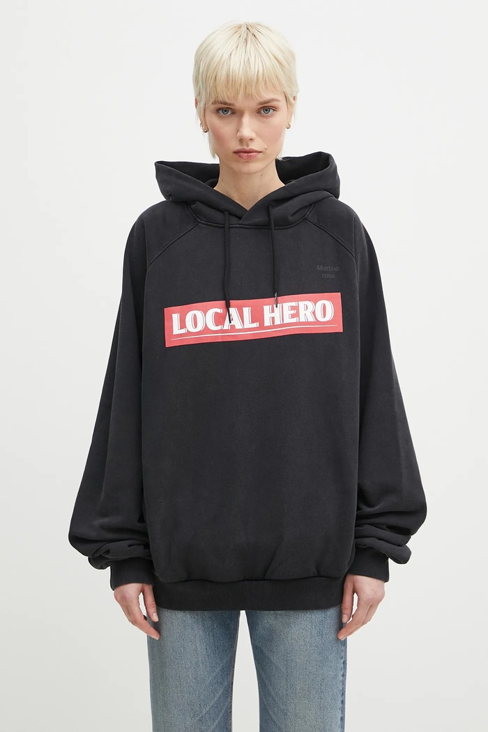 Martine Rose cotton sweatshirt Raglan 651JS02002M black SS25