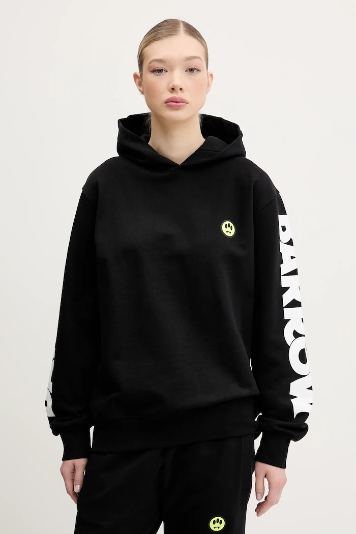 Odzież Barrow bluza bawełniana S5BWUAHS086 czarny