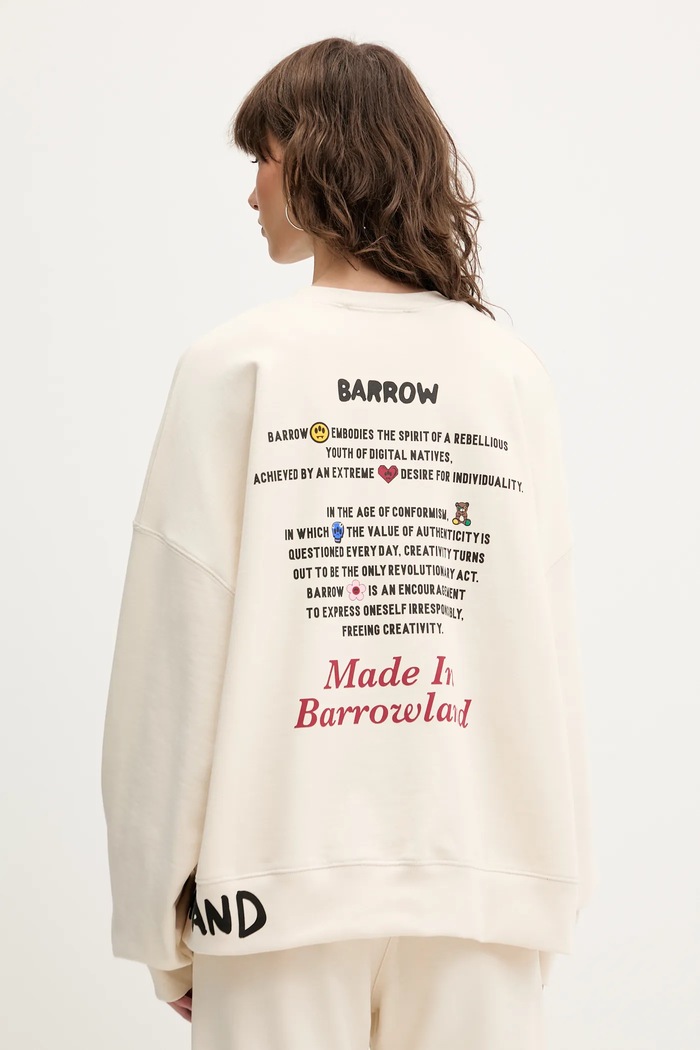Barrow bluza bawełniana S5BWUASW059