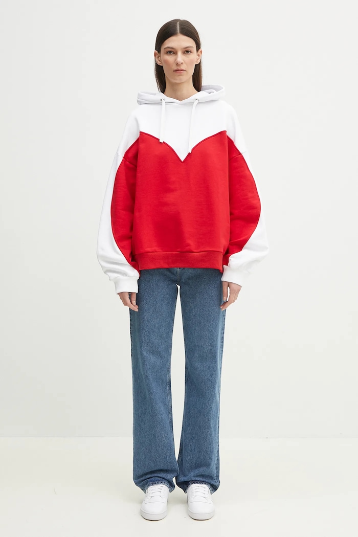 Памучен суичър Fiorucci Heart Relaxed Fit U02SPSHO092CJ05RD01