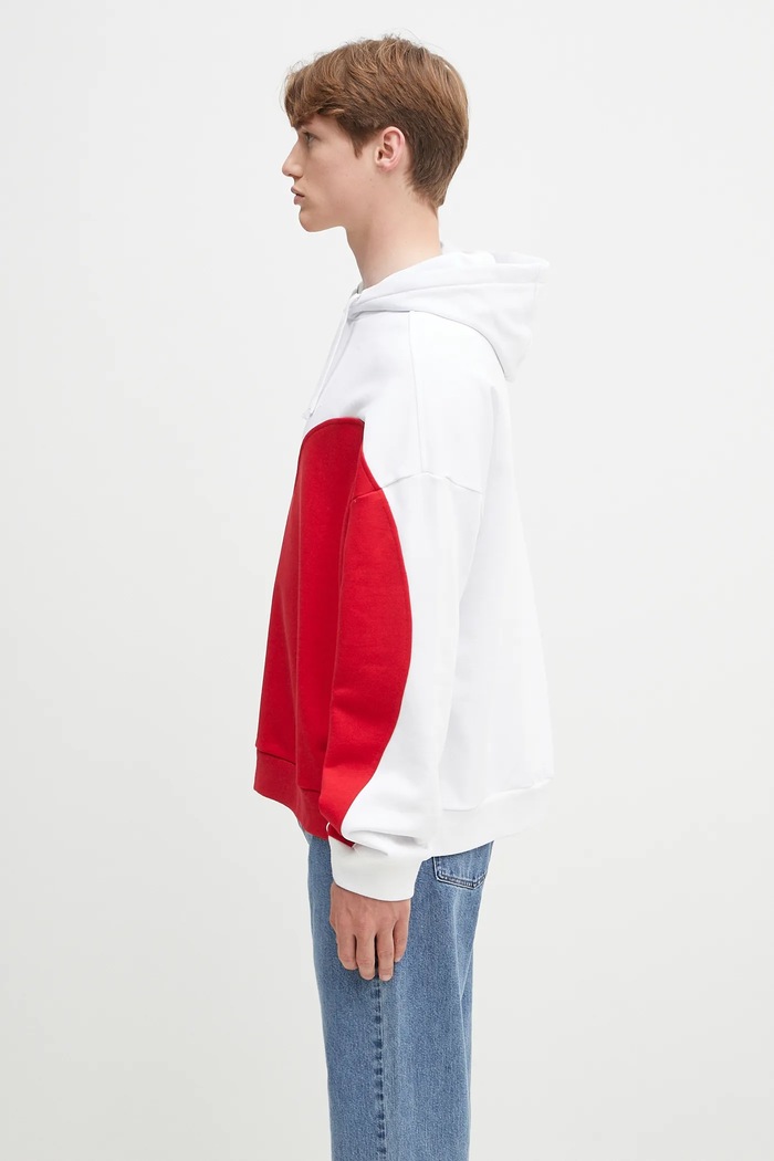 Дрехи Памучен суичър Fiorucci Heart Relaxed Fit U02SPSHO092CJ05RD01 бял