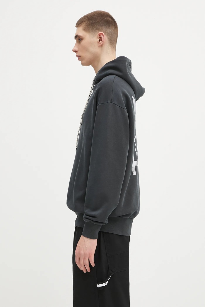 Aries cotton sweatshirt Faded Aloha From Hell Hoodie AR2001303 black SS25