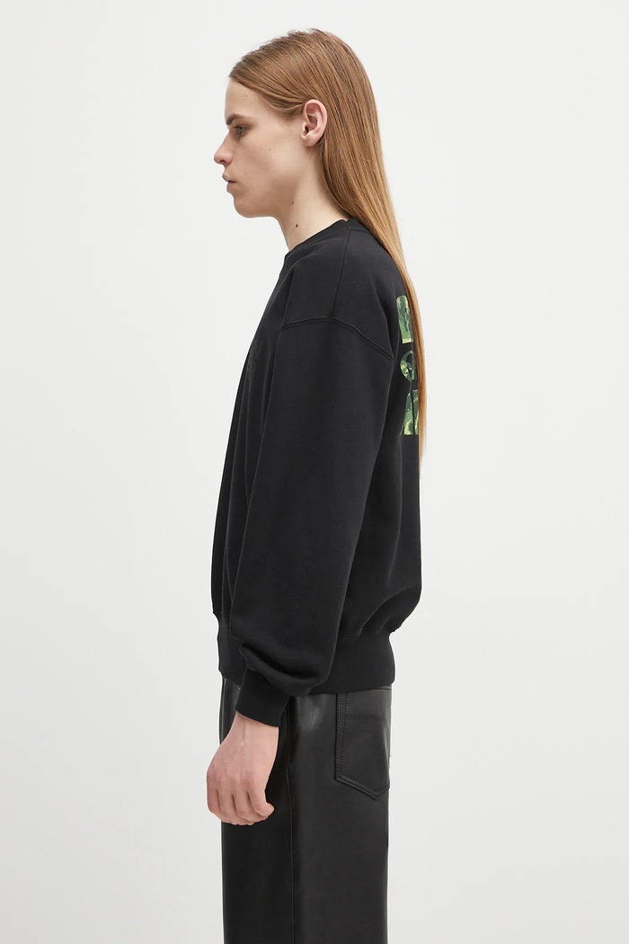 Ruházat No Problemo pamut melegítőfelső Alien Shall Not Sweatshirt NP2000703 fekete