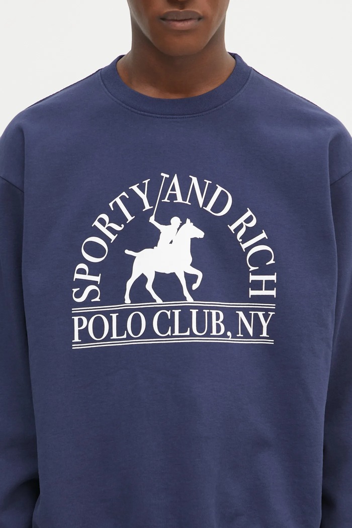 Sporty & Rich cotton sweatshirt Polo Club ST071612252BL106