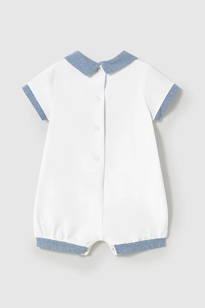 Dětské bavlněné dupačky Mayoral Newborn 1708.1F.Newborn.PPYH bílá SS25