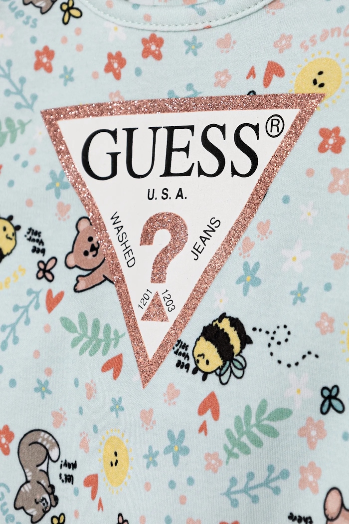 Guess pajacyk niemowlęcy niebieski S5RG00.KA6W4.PPYA