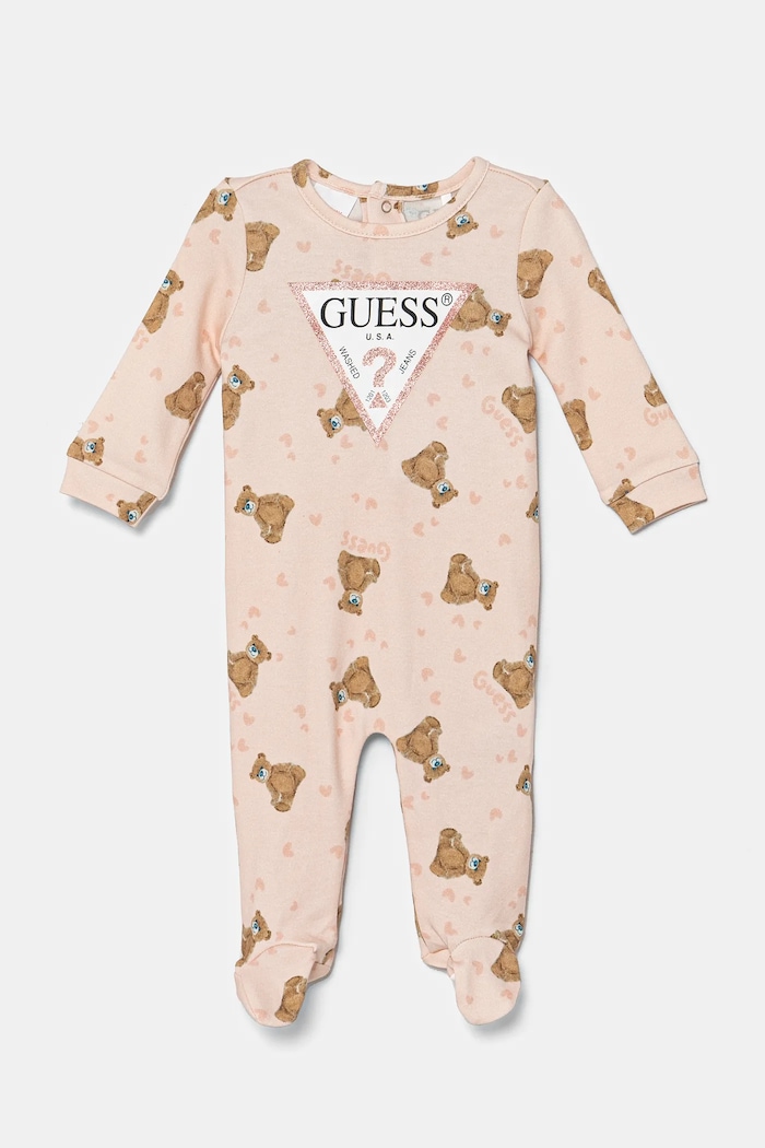 Guess pajacyk niemowlęcy różowy S5RG00.KA6W4.PPYA