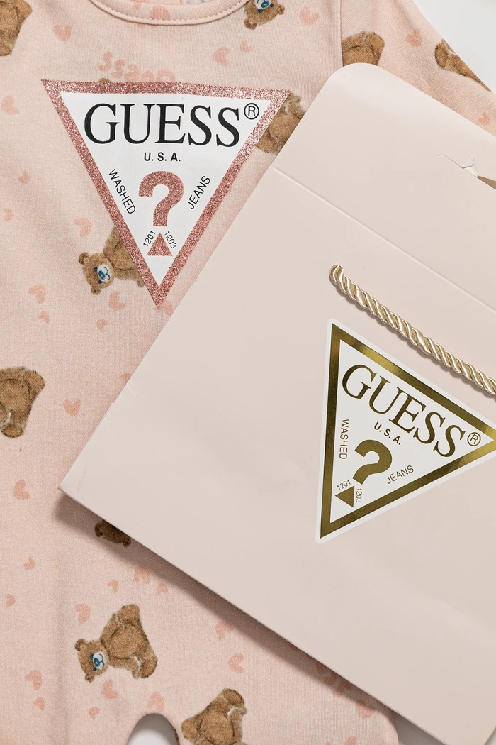 Guess pajacyk niemowlęcy S5RG00.KA6W4.PPYA różowy