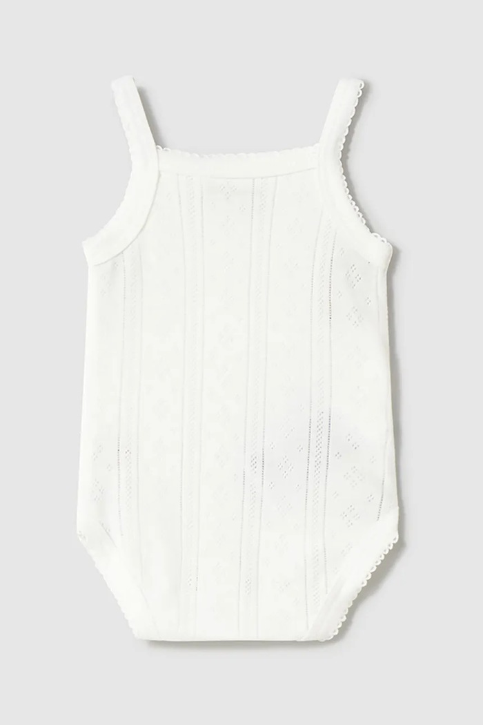 Bavlněné kojenecké body Mayoral Newborn 1745.2A.Newborn.PPYH béžová SS25