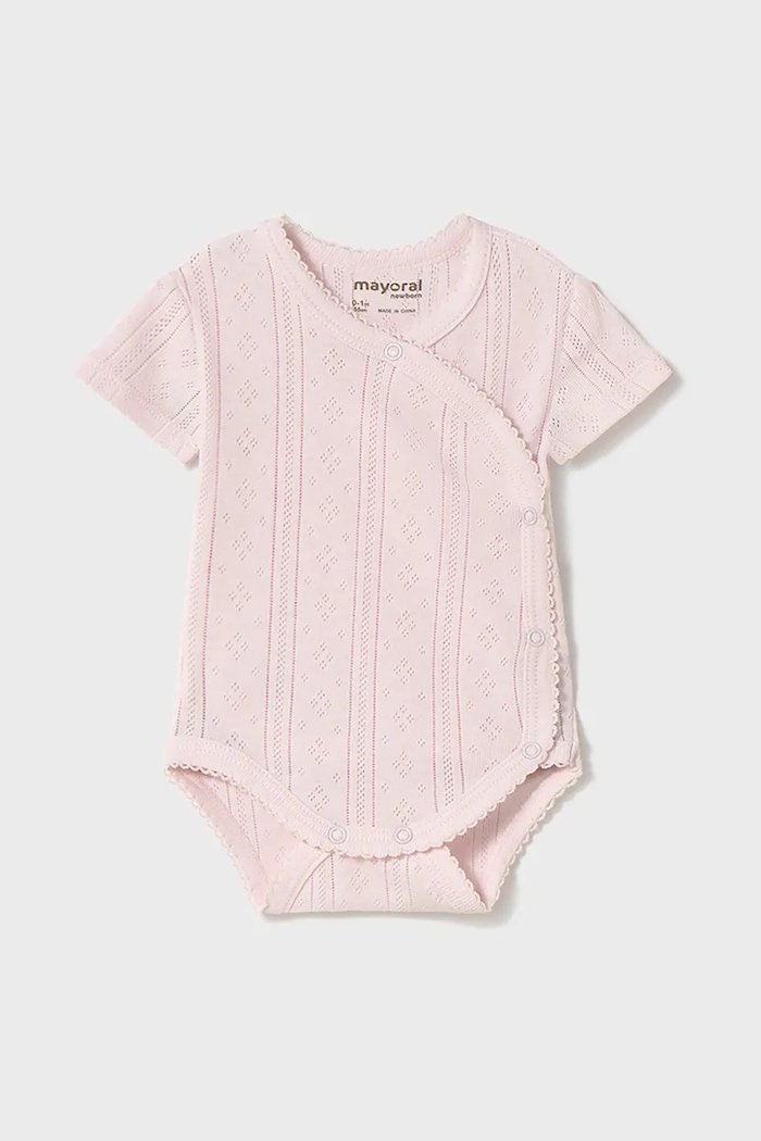 Бебешко боди от памук Mayoral Newborn розов 1746.2A.Newborn.PPYH