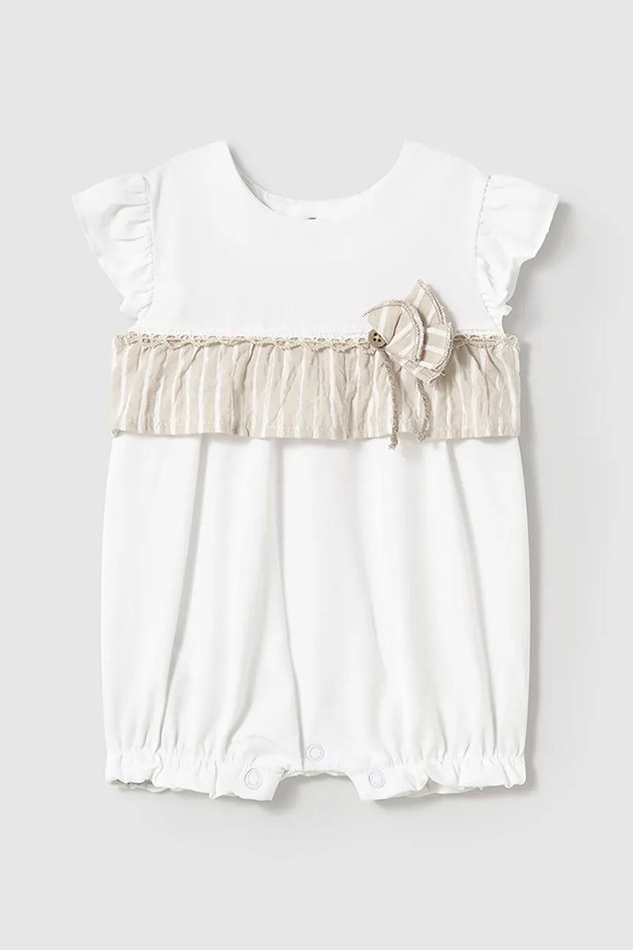 Kombinezon za bebe Mayoral Newborn Proizvod za bebe bijela 1748.2A.Newborn.PPYH