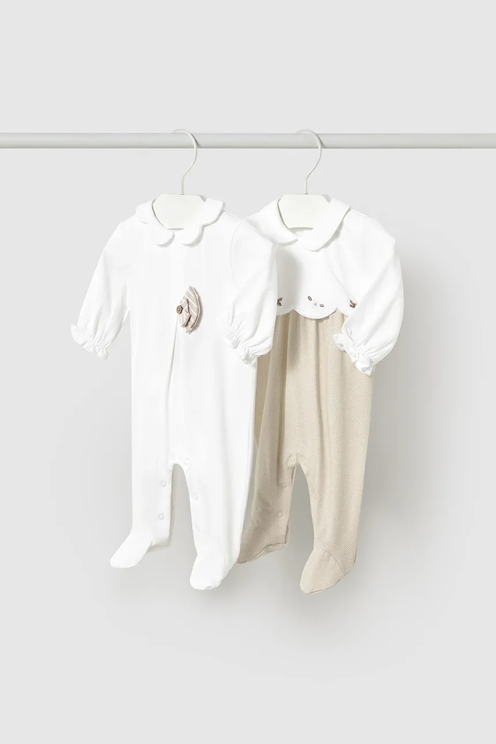 Mayoral Newborn costum bebe 2-pack Produs pentru bebe maro 1751.2D.Newborn.PPYH
