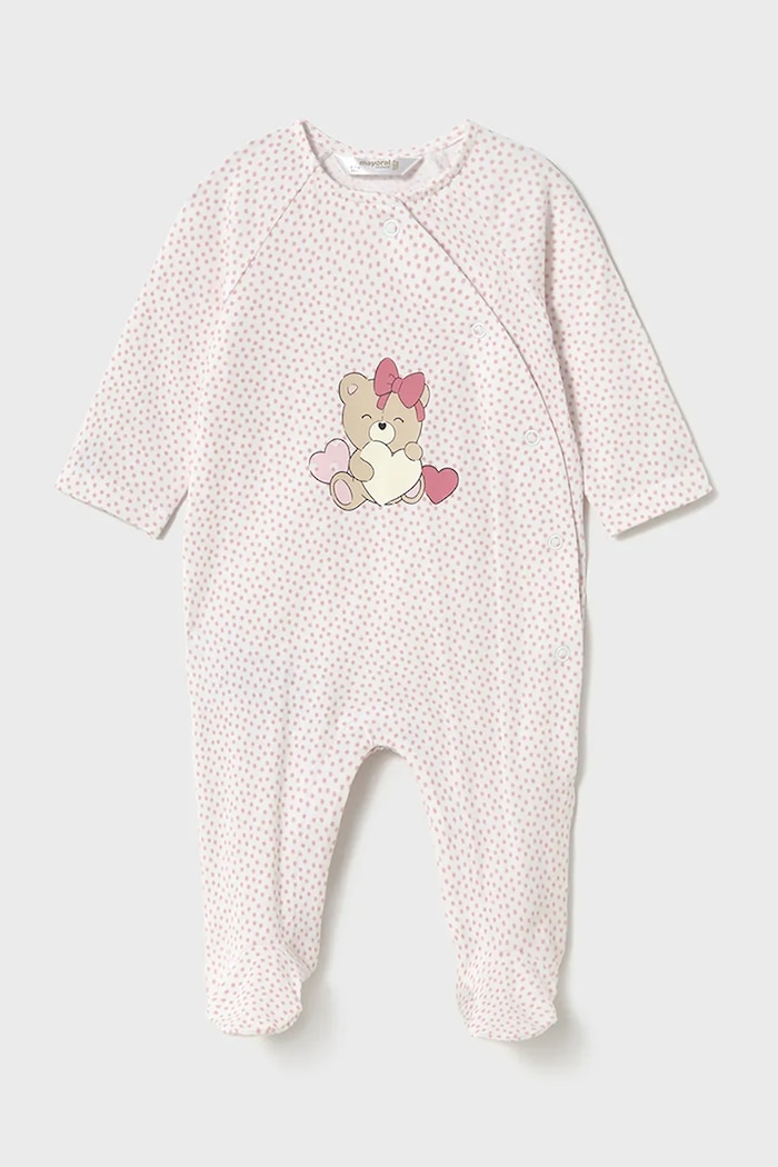 Mayoral Newborn pajacyk niemowlęcy Produkt niemowlęcy różowy 1755.2G.Newborn.PPYH