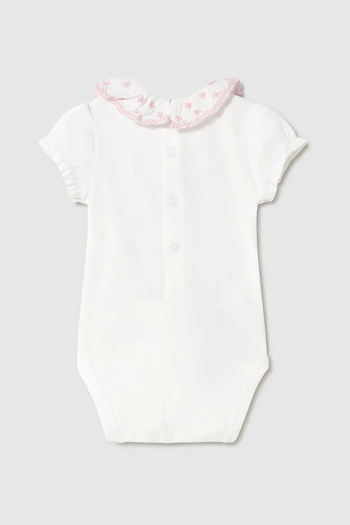 Mayoral Newborn body bawełniane niemowlęce 1757.2N.Newborn.PPYH różowy SS25
