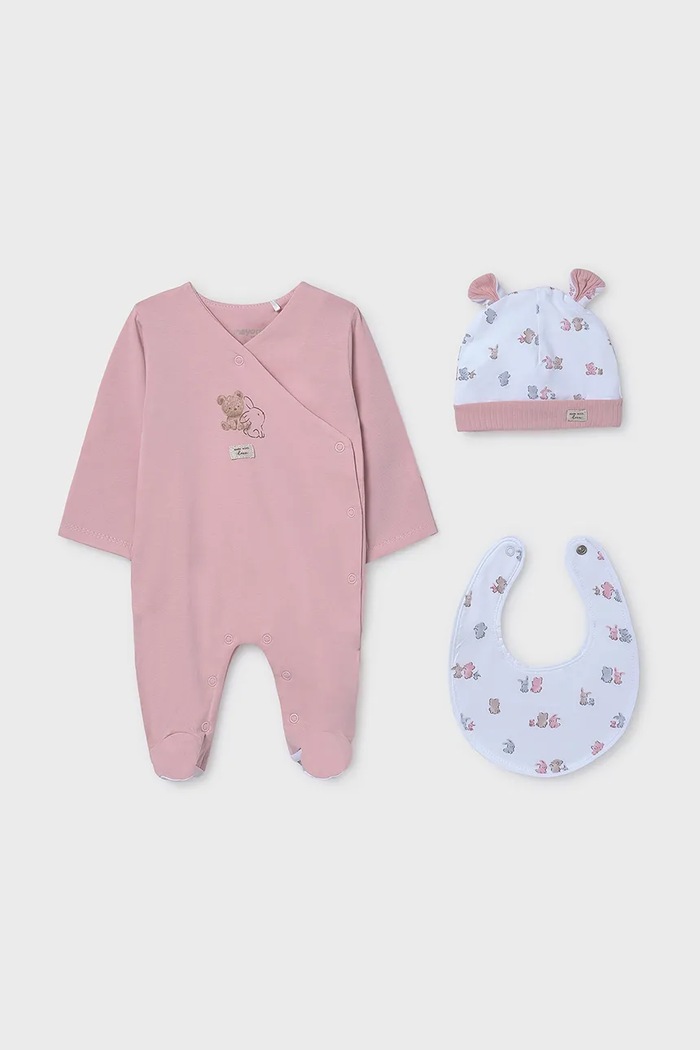 Mayoral Newborn pajacyk niemowlęcy Produkt niemowlęcy różowy 9907.G.1A.Newborn.PPYH