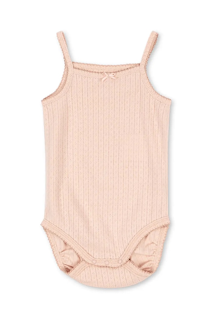 Konges Sløjd gyerek body MINNIE STRAP BODY GOTS Bébi termékek rózsaszín KS103150