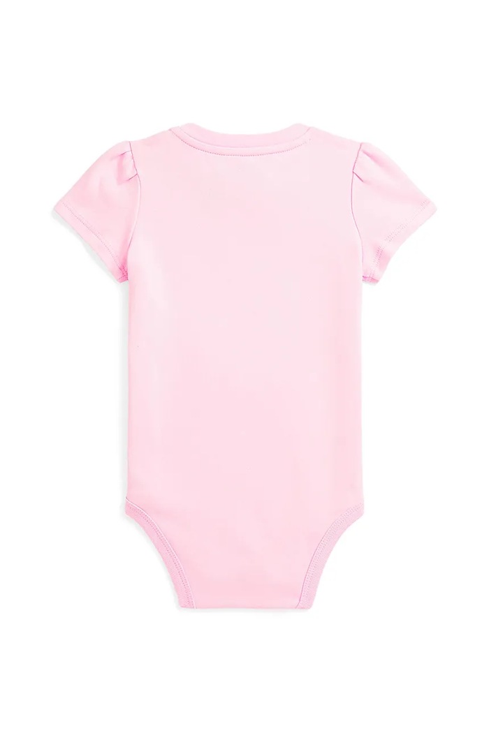 Polo Ralph Lauren body bawełniane niemowlęce 310975353001 różowy SS25