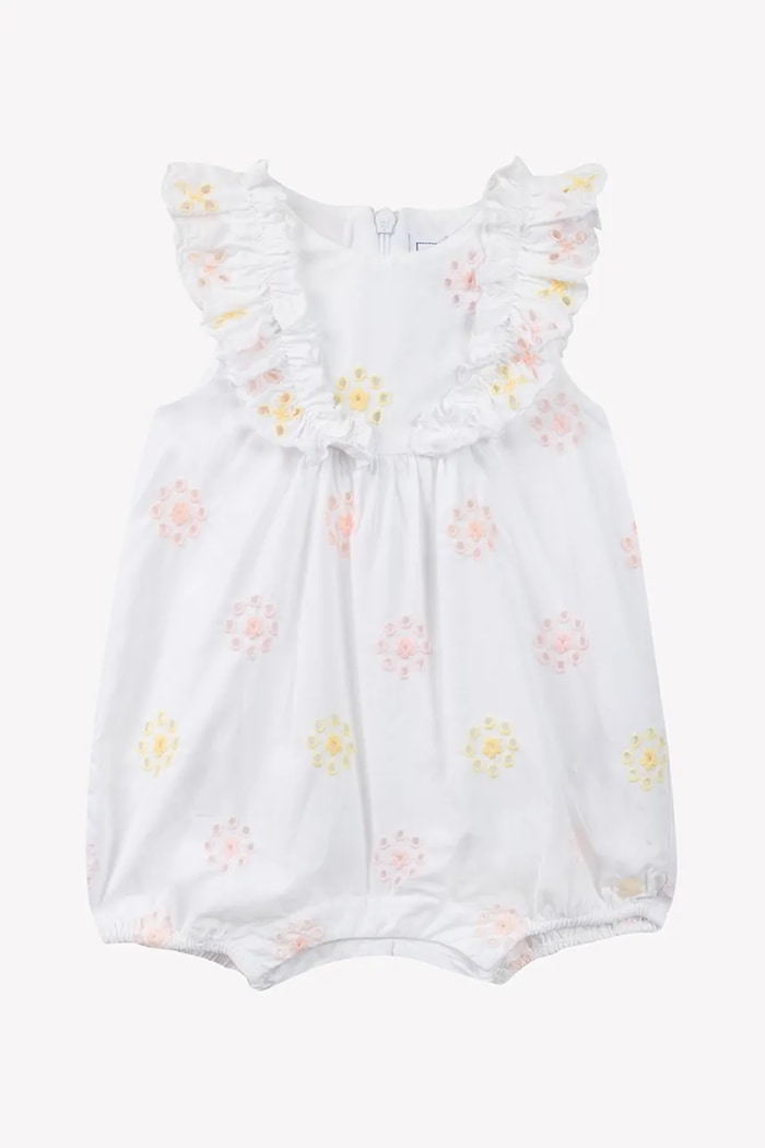 Tartine et Chocolat rampers bawełniany niemowlęcy CA33041.80 biały SS25