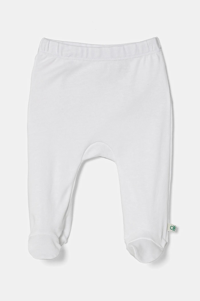 Dziewczynka United Colors of Benetton półśpioszki niemowlęce bawełniane 2-pack 3PWB0F009.W.Seasonal biały