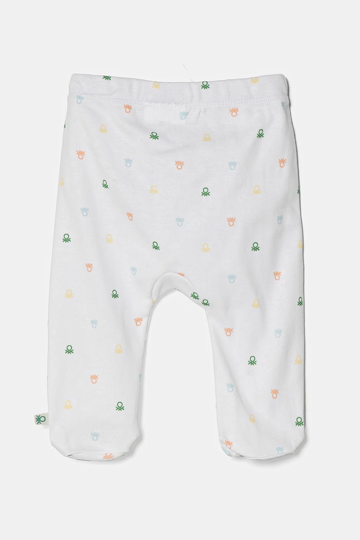 United Colors of Benetton półśpioszki niemowlęce bawełniane 2-pack biały 3PWB0F009.W.Seasonal